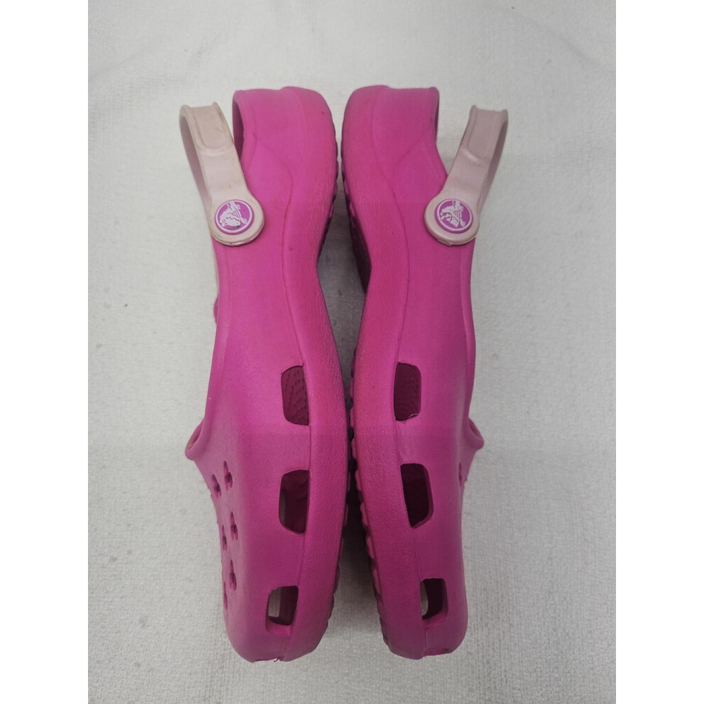 Disney Minnie Mouse Pink Crocs Women's Size 9 Vacation Travel Comfort - Picture 4 of 9